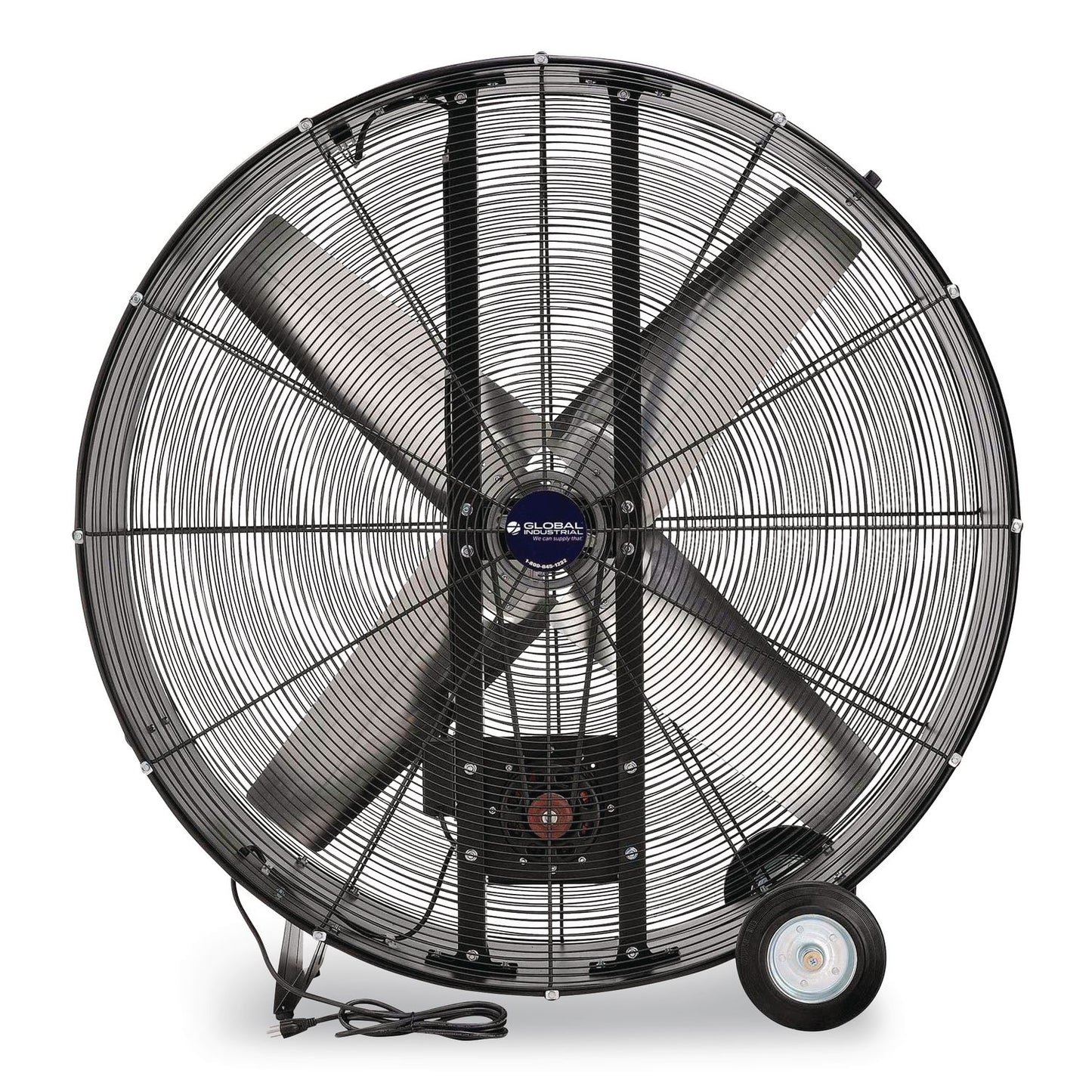 Global Industrial® 48" Portable Drum Blower Fan, 2 Speeds, Black (GBE600555)