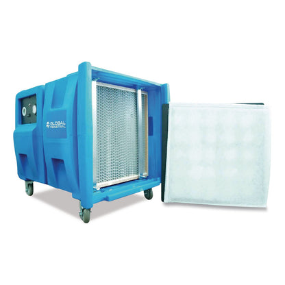 Global Industrial® Commercial Air Scrubber and Negative Air Machine with HEPA Filter, 2 Speed, 1,000/2,000 CFM, 115 V (GBE604216)