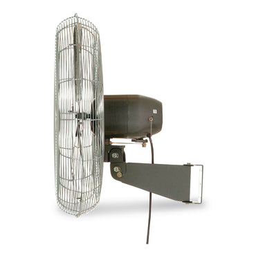 Global Industrial® Oscillating Wall Mount Fan, 24", 3 Speeds, Black (GBE607050)