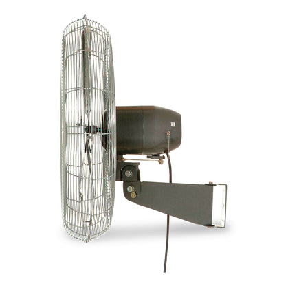 Global Industrial® Oscillating Wall Mount Fan, 24", 3 Speeds, Black (GBE607050)
