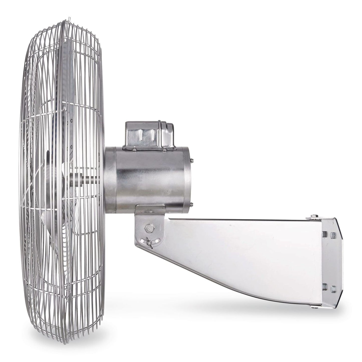 Global Industrial® Washdown Wall Mount Fan, 24", 1 Speed, Silver (GBE293018)