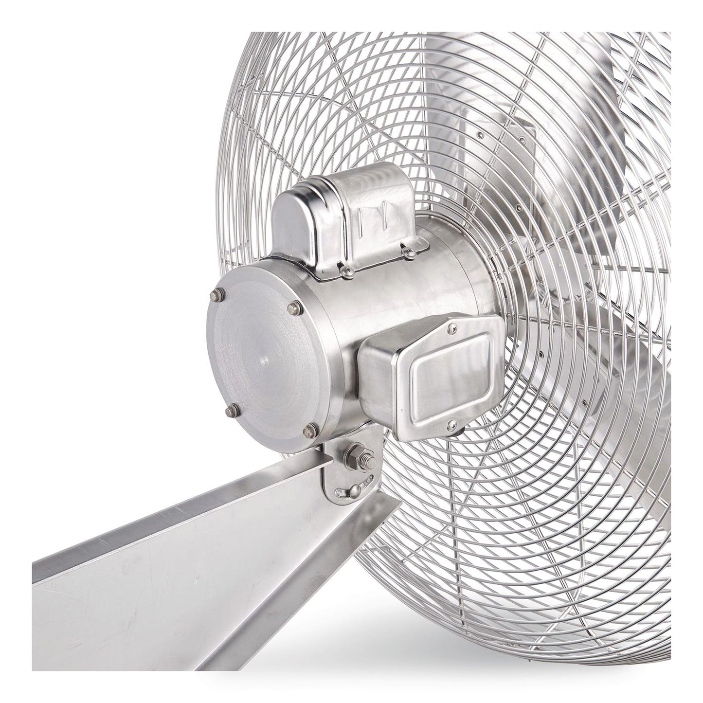 Global Industrial® Washdown Wall Mount Fan, 24", 1 Speed, Silver (GBE293018)