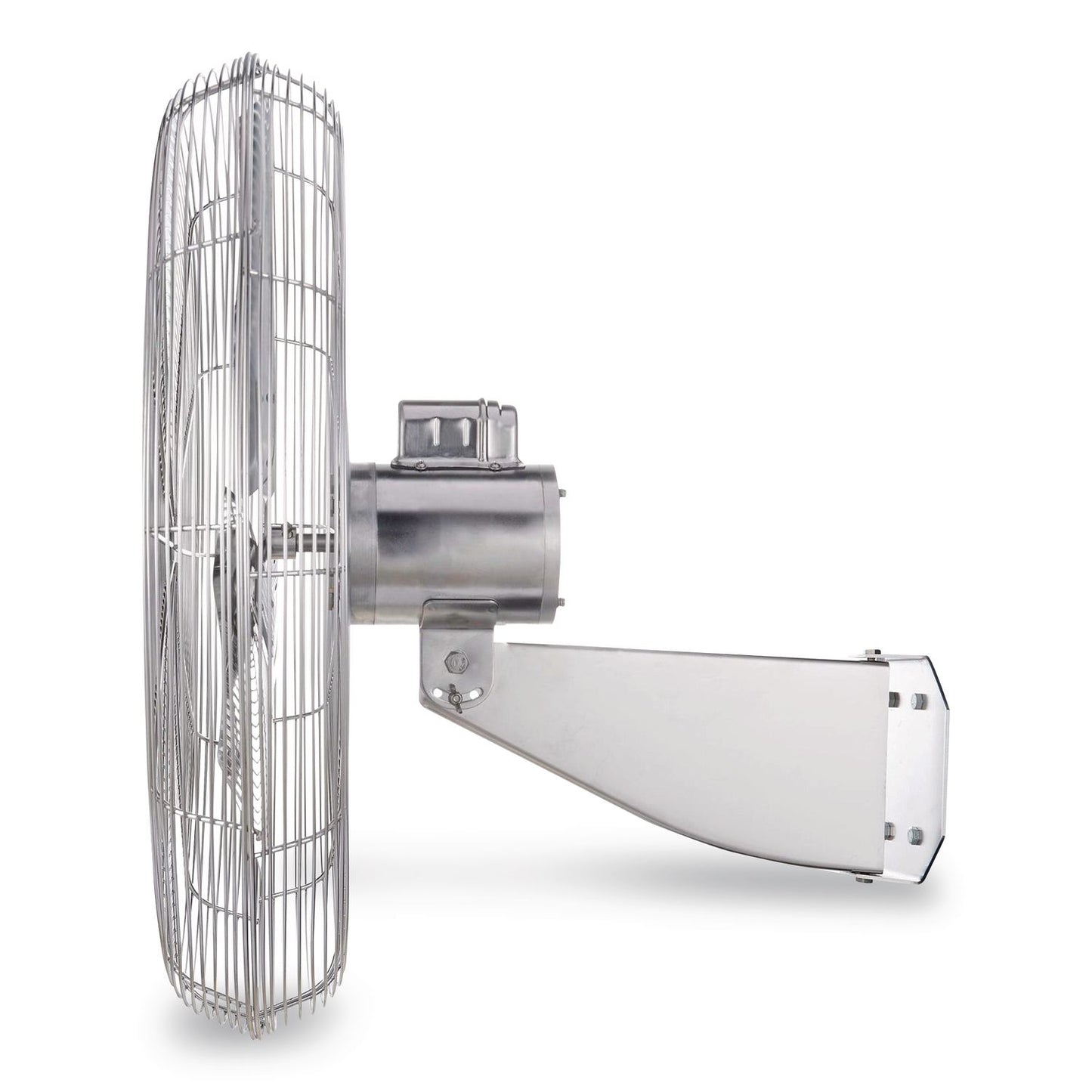 Global Industrial® Washdown Wall Mount Fan, 30", 1 Speed, Silver (GBE293019)