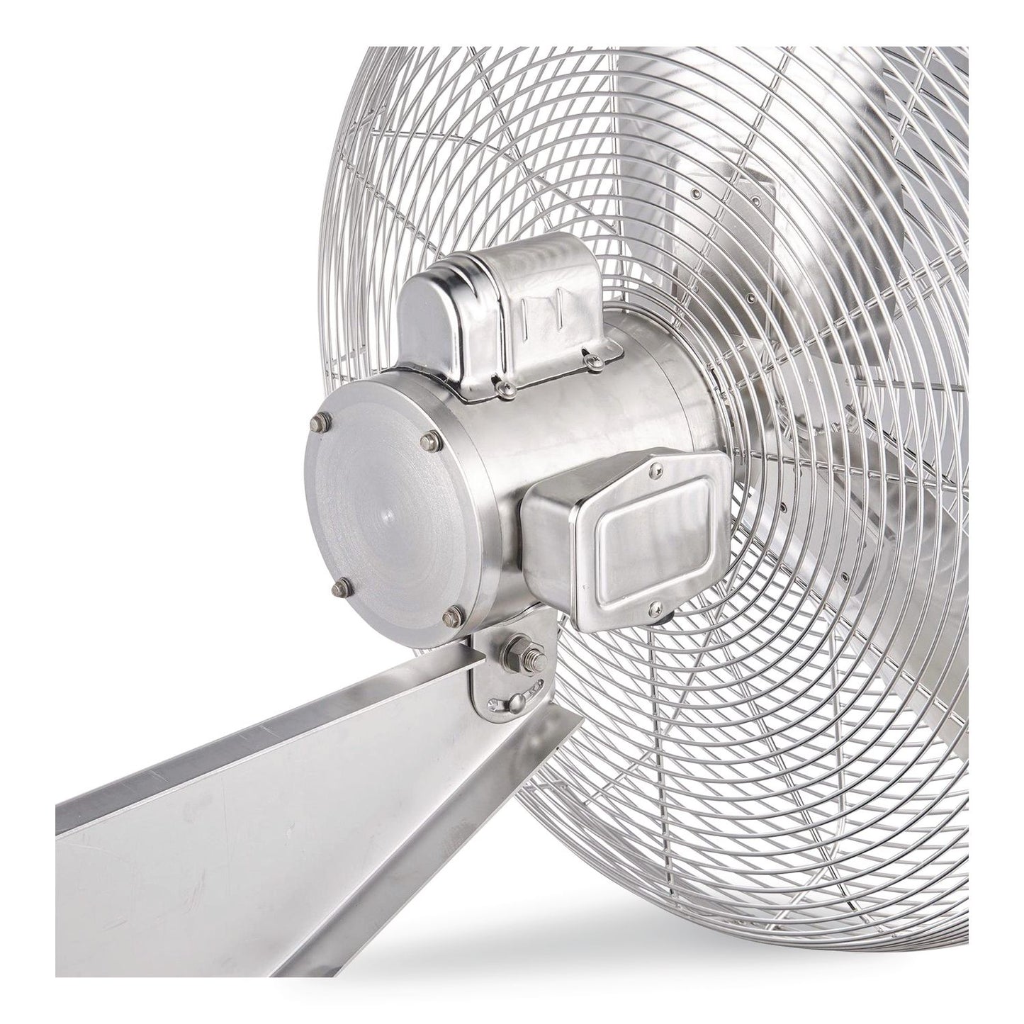 Global Industrial® Washdown Wall Mount Fan, 30", 1 Speed, Silver (GBE293019)
