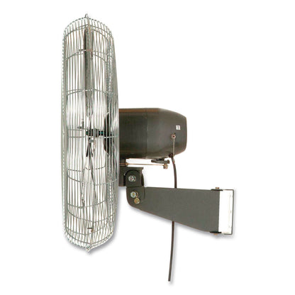 Global Industrial® Oscillating Wall Mount Fan, 30", 3 Speeds, Black (GBE607051)