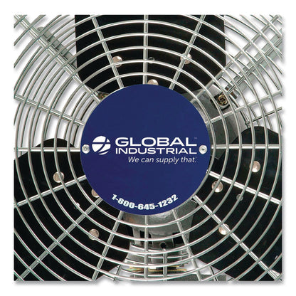 Global Industrial® Oscillating Wall Mount Fan, 30", 3 Speeds, Black (GBE607051)