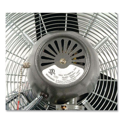 Global Industrial® Oscillating Wall Mount Fan, 30", 3 Speeds, Black (GBE607051)