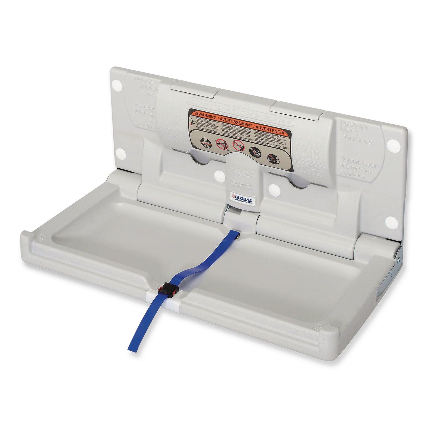 Global Industrial® Baby Changing Station, 18 x 36, Gray (GBE641430)