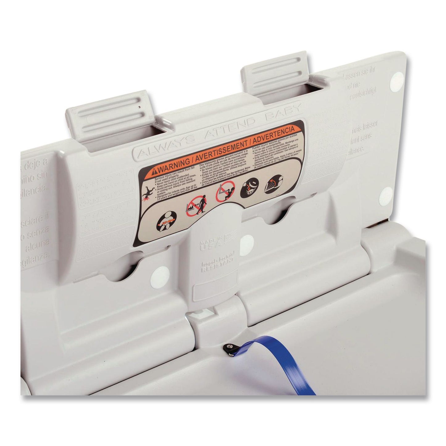 Global Industrial® Stainless Steel Baby Changing Station, 34.6 x 17.37, Silver (GBE641448)