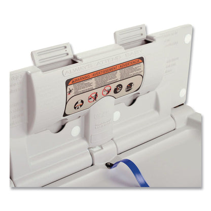 Global Industrial® Stainless Steel Baby Changing Station, 34.6 x 17.37, Silver (GBE641448)