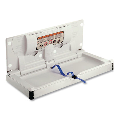 Global Industrial® Stainless Steel Baby Changing Station, 34.6 x 17.37, Silver (GBE641448)