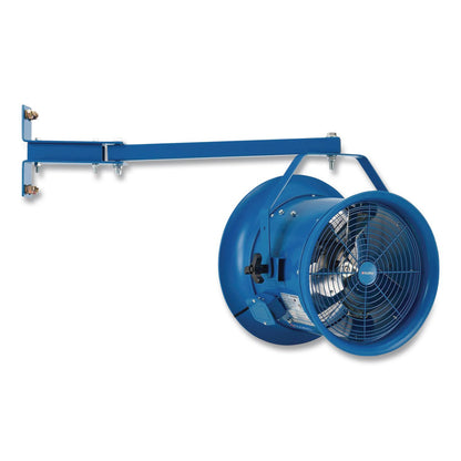 Global Industrial® High Velocity Drum Fan with Yoke Mount, 14", 1 Speed, Blue (GBE293092)