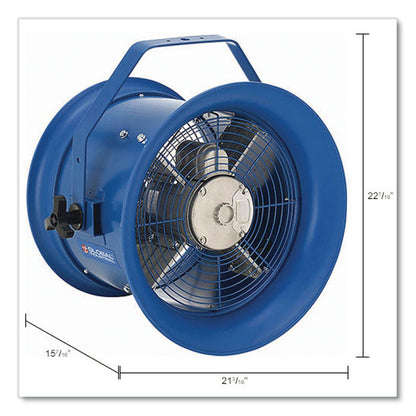 Global Industrial® High Velocity Drum Fan with Yoke Mount, 14", 1 Speed, Blue (GBE293092)