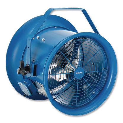 Global Industrial® High Velocity Drum Fan with Yoke Mount, 14", 1 Speed, Blue (GBE293092)