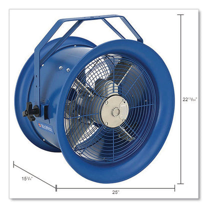 Global Industrial® High Velocity Drum Fan with Yoke Mount, 18", 1 Speed, Blue (GBE293093)