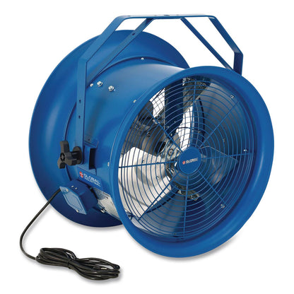 Global Industrial® High Velocity Drum Fan with Yoke Mount, 18", 1 Speed, Blue (GBE293093)