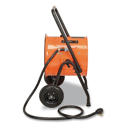 Global Industrial® Portable Salamander Heater with Adjustable Thermostat, 10,000 W, 21.59 x 28 x 38.5, Orange (GBE653558)