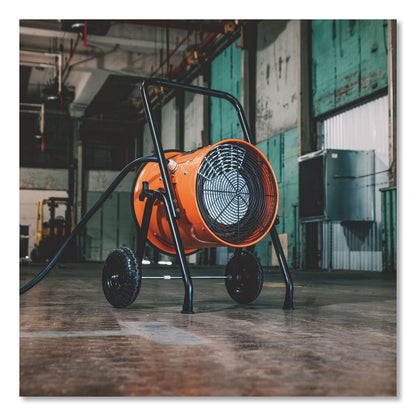 Global Industrial® Portable Salamander Heater with Adjustable Thermostat, 10,000 W, 21.59 x 28 x 38.5, Orange (GBE653558)
