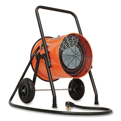Global Industrial® Portable Salamander Heater with Adjustable Thermostat, 10,000 W, 21.59 x 28 x 38.5, Orange (GBE653558)