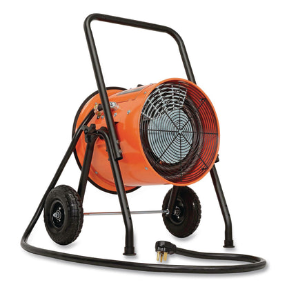Global Industrial® Portable Salamander Heater with Adjustable Thermostat, 10,000 W, 21.59 x 28 x 38.5, Orange (GBE653558)