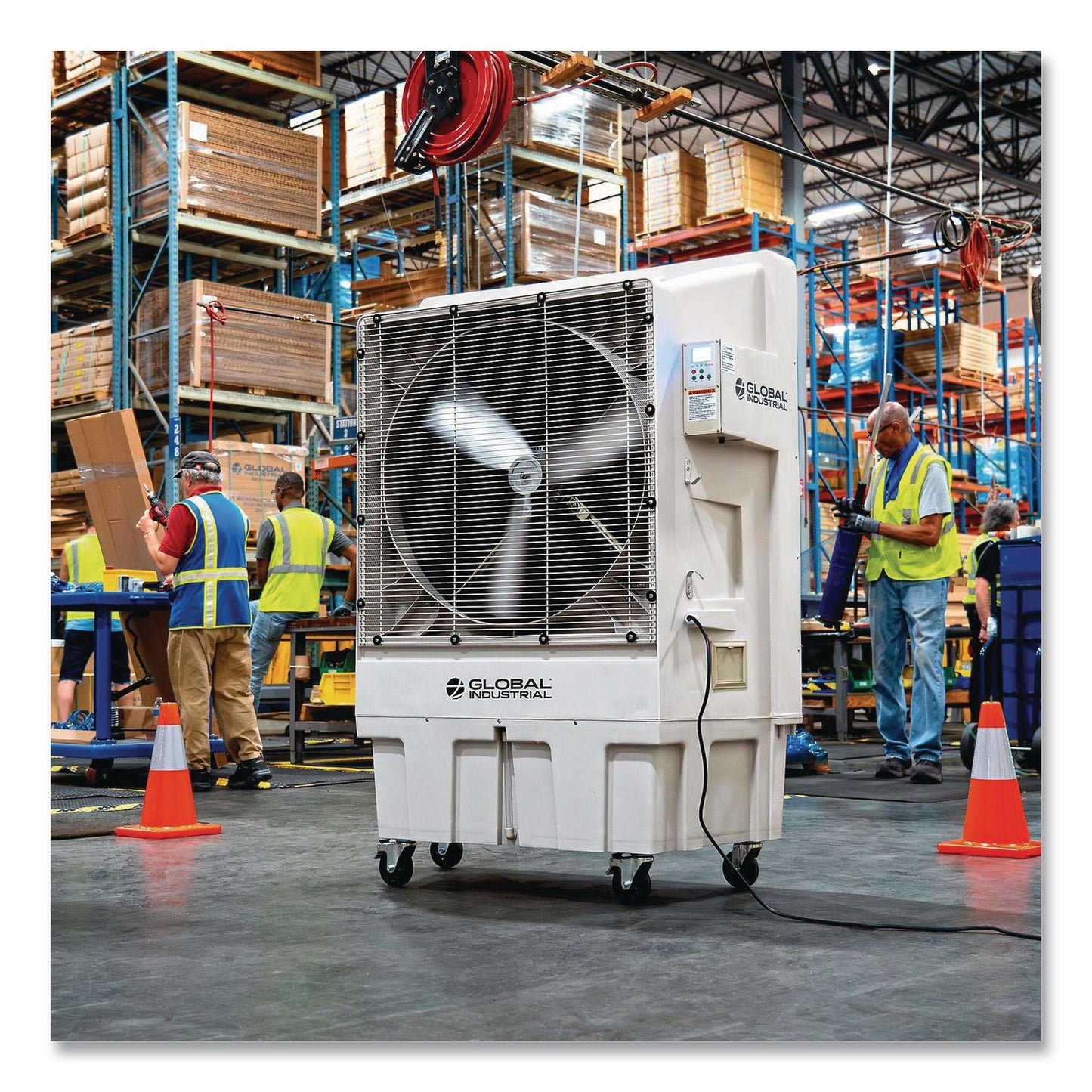 Global Industrial® Portable Evaporative Cooler, 30", 3 Speeds, 26 gal (GBE293131)