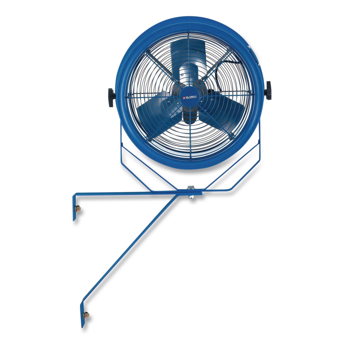 Global Industrial® High Velocity Fan, Wall and Column Mount, 18", 1 Speed, Blue (GBE293147)