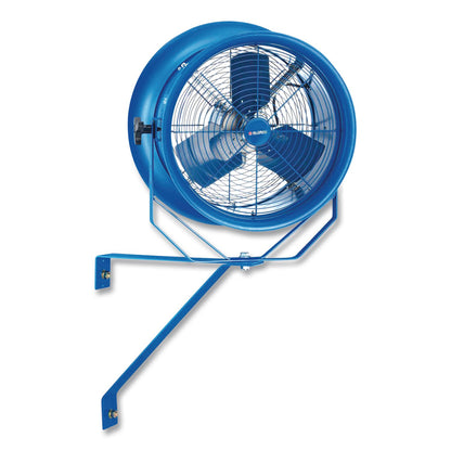 Global Industrial® High Velocity Fan, Wall and Column Mount, 18", 1 Speed, Blue (GBE293147)
