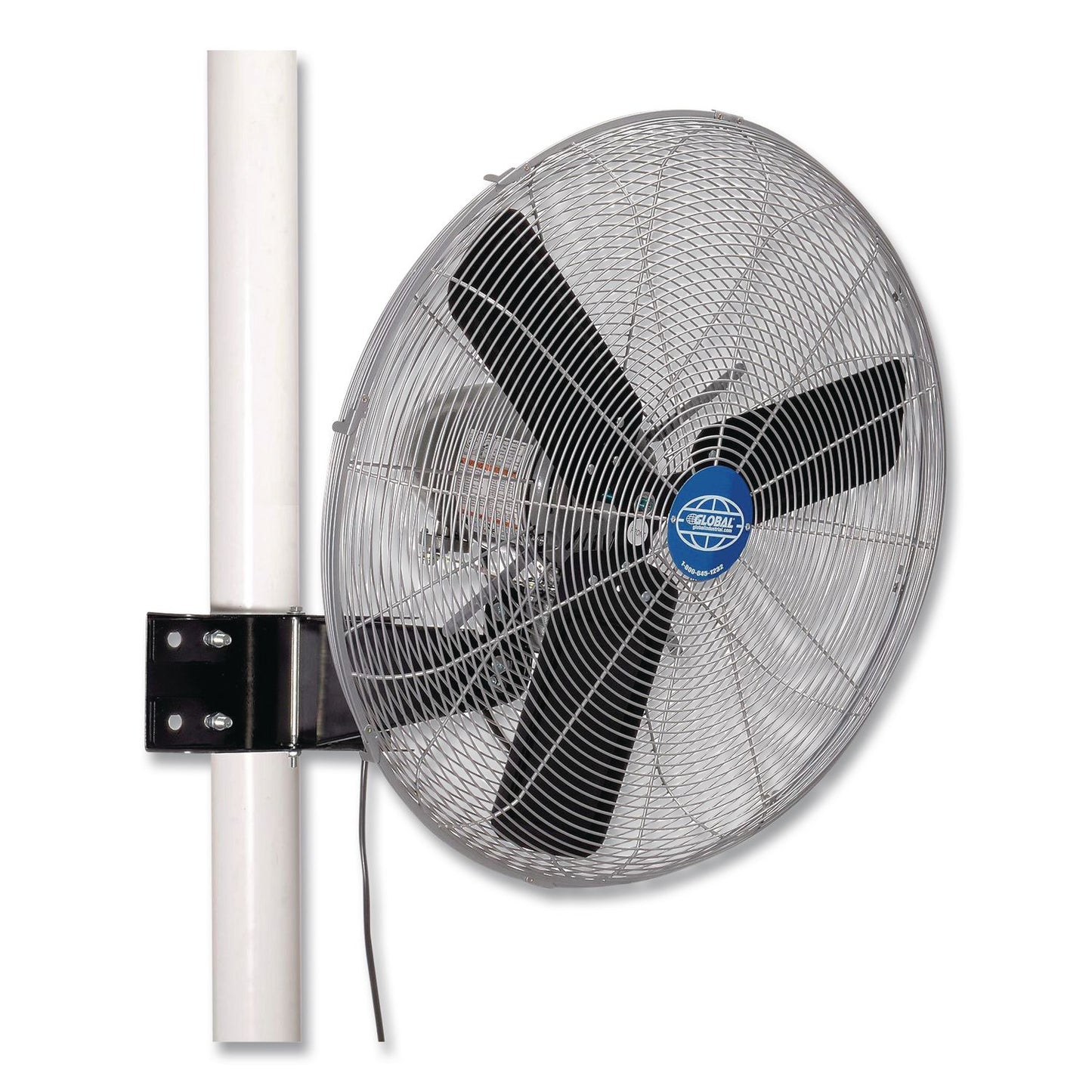 Global Industrial® Oscillating Fan, Pole or Column Mount, 24", 4,050 CFM, 1/4 hp (GBE293155)