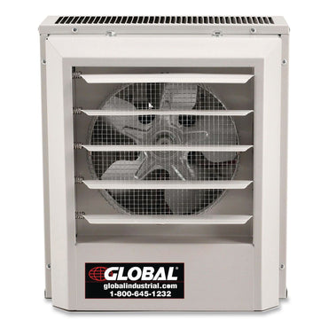 Global Industrial® Unit Heater, Horizontal or Vertical Downflow, 5,000 W, 14.13 x 8.5 x 16, White (GBE246725)