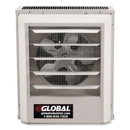 Global Industrial® Unit Heater, Horizontal or Vertical Downflow, 5,000 W, 14.13 x 8.5 x 16, White (GBE246725)