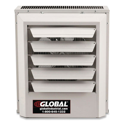Global Industrial® Unit Heater, Horizontal or Vertical Downflow, 5,000 W, 14.13 x 8.5 x 16, White (GBE246725)