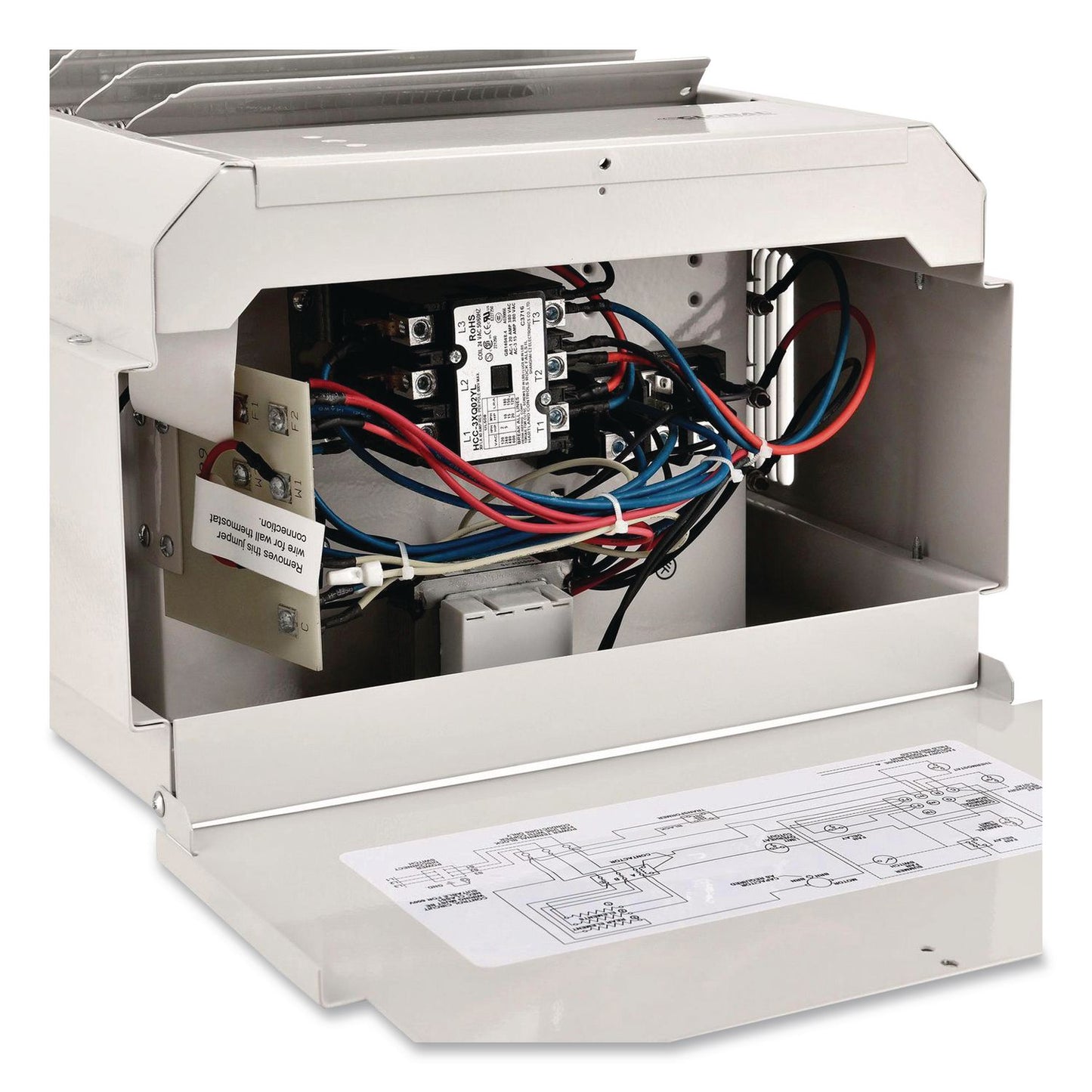 Global Industrial® Unit Heater, Horizontal or Vertical Downflow, 5,000 W, 14.13 x 8.5 x 16, White (GBE246725)