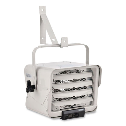 Global Industrial® Unit Heater Horizontal Downflow with Remote, 7,500 W, 14.68 x 15 x 12.5, White (GBE246726)
