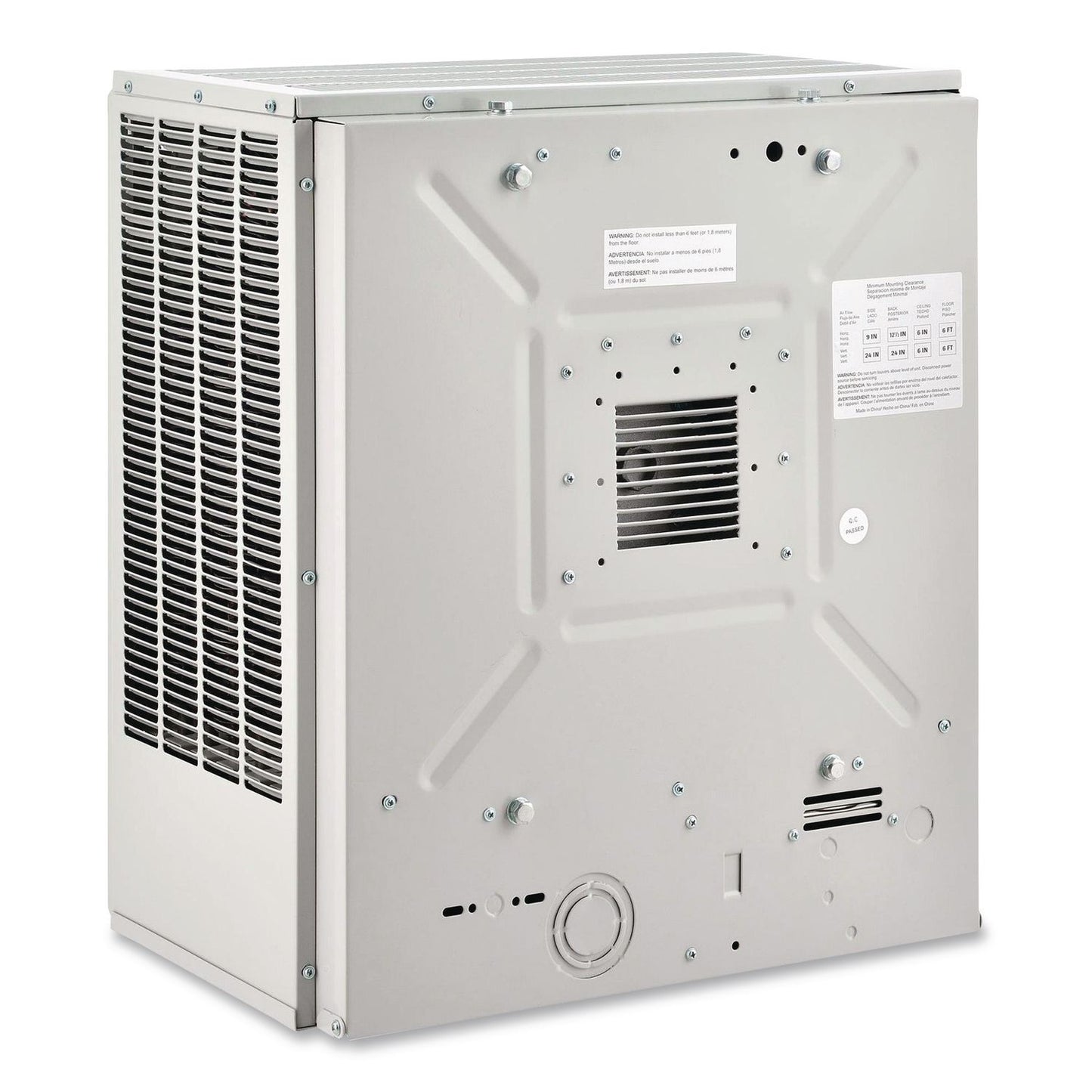 Global Industrial® Unit Heater, Horizontal or Vertical Downflow, 20,000 W, 19 x 13.75 x 21.44, White (GBE246727)