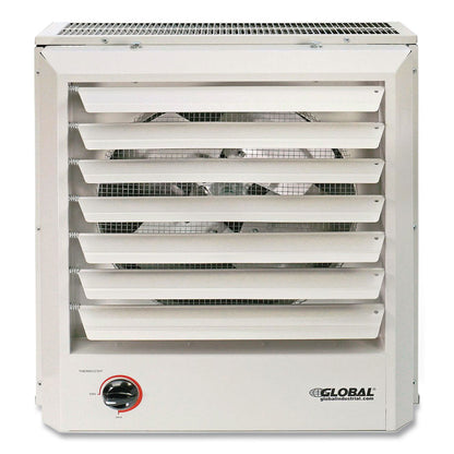 Global Industrial® Unit Heater Horizontal or Vertical Downflow, Multi-Watt, 10,000 W, 19 x 8.5 x 21.44, White (GBE246133)