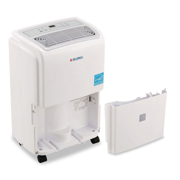 Global Industrial® Portable Dehumidifier, 9.62 x 9.62 x 19.68, White (GBE246731)