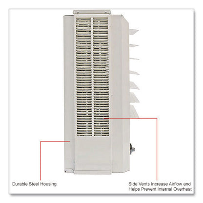 Global Industrial® Unit Heater Horizontal or Vertical Downflow, Multi-Watt, 10,000 W, 19 x 8.5 x 21.44, White (GBE246133)