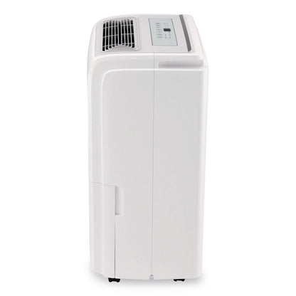 Global Industrial® Portable Dehumidifier with Pump and Wi-Fi, 9.62 x 11.62 x 19.87, White (GBE246733)