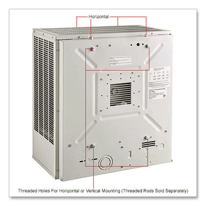 Global Industrial® Unit Heater, Horizontal or Vertical Downflow, 15,000 W, 19 x 13.75 x 21.44, White (GBE246134)
