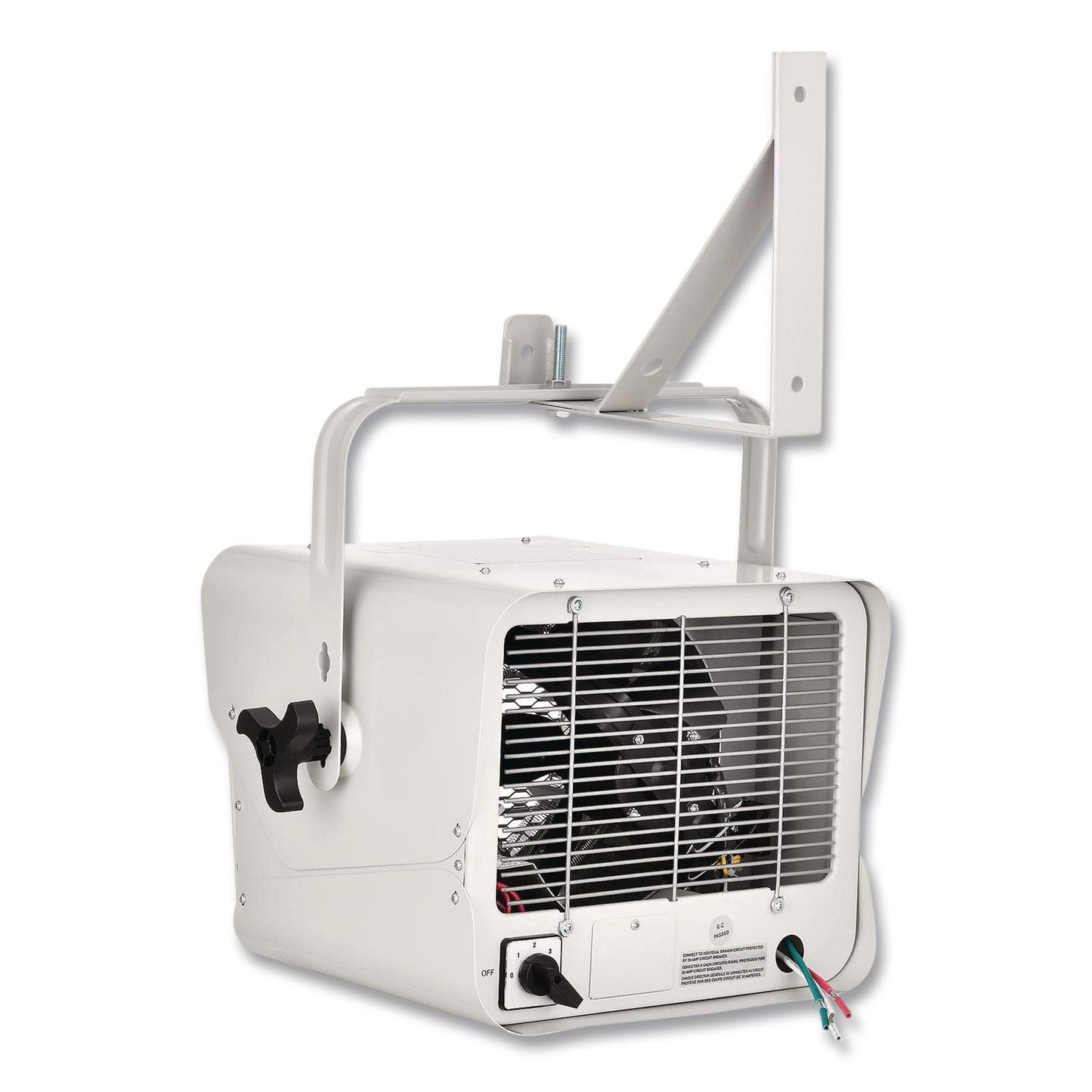 Global Industrial® Portable Heater with Built-In Thermostat, 3785 W/5,000 W, 14.12 x 17.5 x 19.62, White (GBE246737)