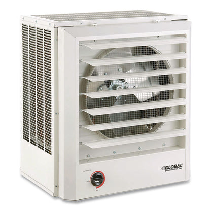 Global Industrial® Unit Heater, Horizontal or Vertical Downflow, 15,000 W, 19 x 13.75 x 21.44, White (GBE246134)
