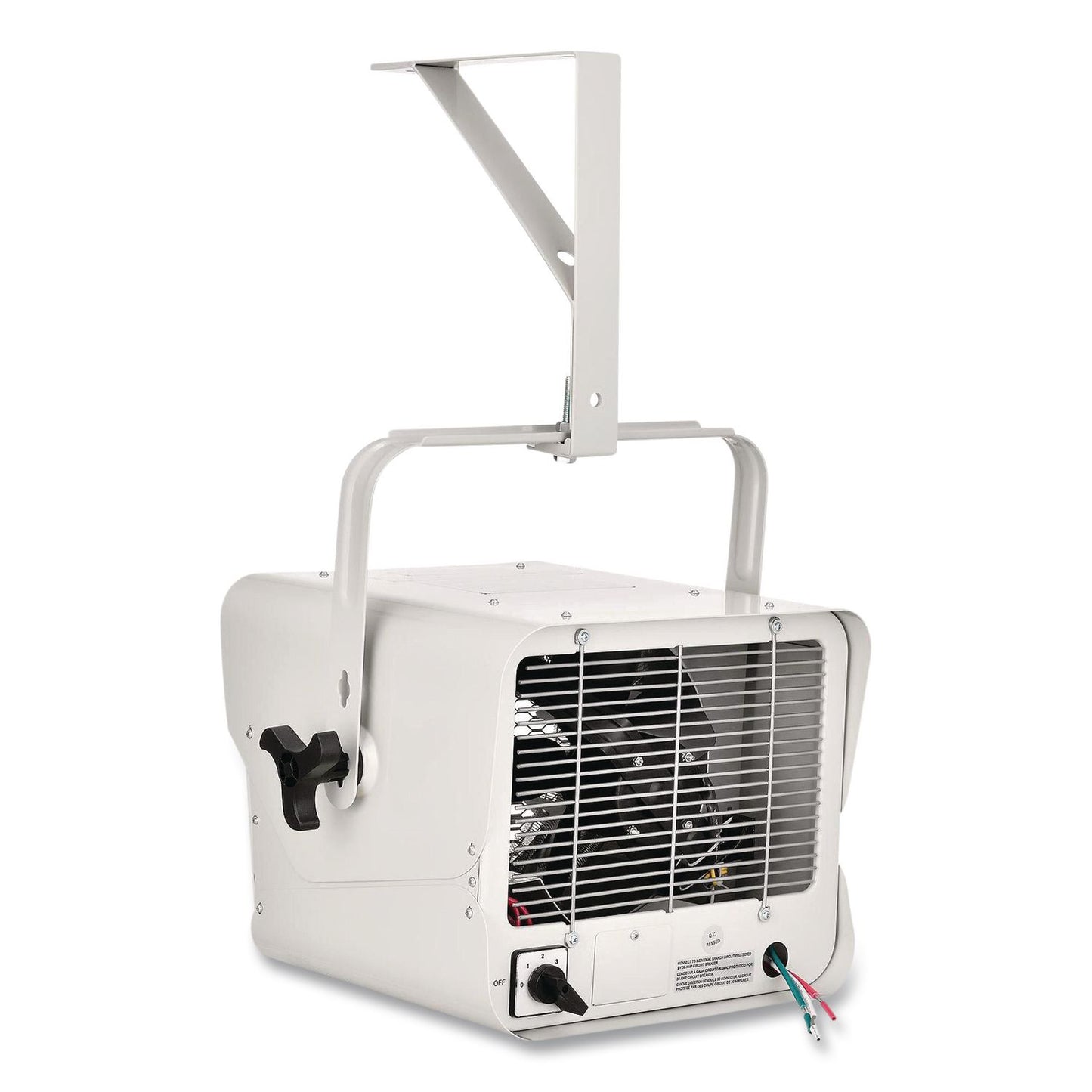 Global Industrial® Portable Heater with Built-In Thermostat, 3785 W/5,000 W, 14.12 x 17.5 x 19.62, White (GBE246737)