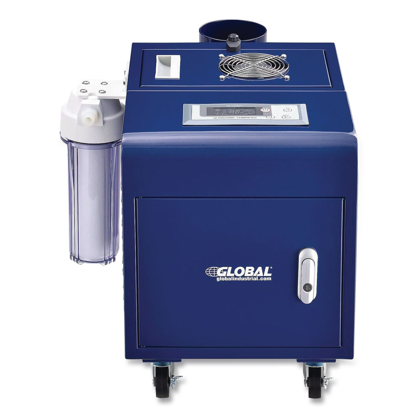 Global Industrial® Ultrasonic Humidifier, 38 pt Tank Capacity, 150 pt Output, 13.75 x 23.62 x 18.25, Blue (GBE246136)