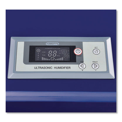 Global Industrial® Ultrasonic Humidifier, 38 pt Tank Capacity, 150 pt Output, 13.75 x 23.62 x 18.25, Blue (GBE246136)