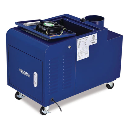 Global Industrial® Ultrasonic Humidifier, 38 pt Tank Capacity, 150 pt Output, 13.75 x 23.62 x 18.25, Blue (GBE246136)