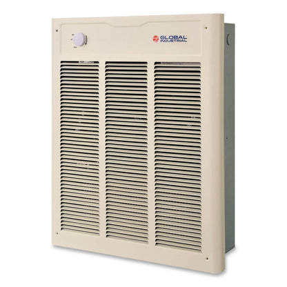 Global Industrial® Fan Forced Wall Heater with Enclosed Motor, 4,000 W, 15.75 x 5 x 19.25, White (GBE246743)