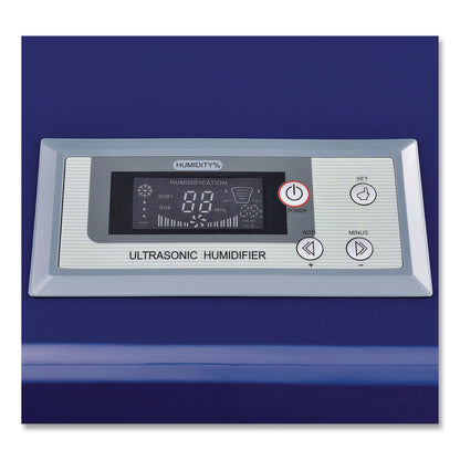 Global Industrial® Ultrasonic Humidifier, 38 pt Tank Capacity, 300 pt Output, 13.75 x 23.62 x 18.25, Blue (GBE246137)