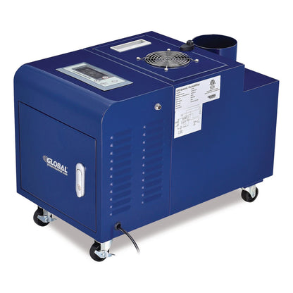 Global Industrial® Ultrasonic Humidifier, 38 pt Tank Capacity, 300 pt Output, 13.75 x 23.62 x 18.25, Blue (GBE246137)