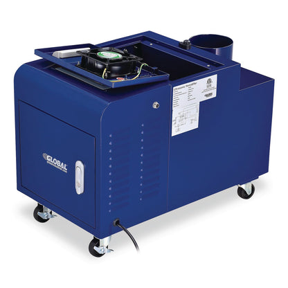 Global Industrial® Ultrasonic Humidifier, 38 pt Tank Capacity, 300 pt Output, 13.75 x 23.62 x 18.25, Blue (GBE246137)
