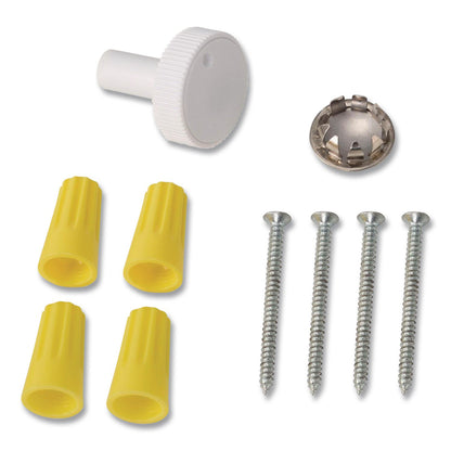 Global Industrial® Fan Forced Wall Heater, Shaded Pole Motor, 1,500 W, 10.63 x 4.75 x 12.25, White (GBE246744)